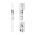Narrow White Bathroom Storage Cabinet M439