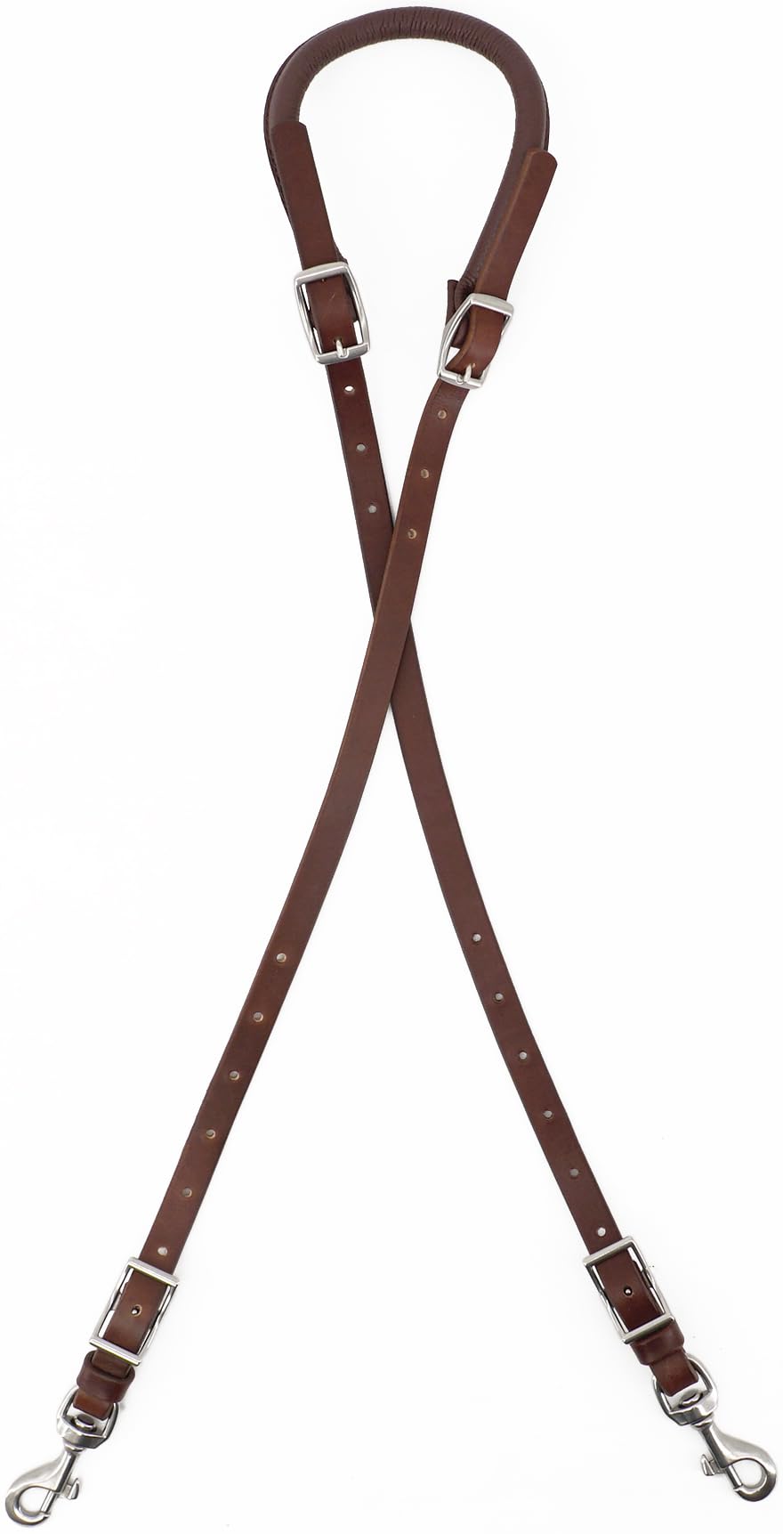 Leather Horse Saddle Crupper Adjustable Double Tail Strap Full Horse Size L7736