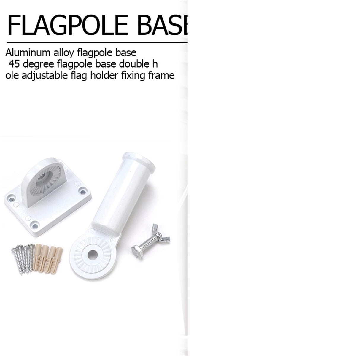 Aluminum 180 Degree Adjustable Flag Holder D8970