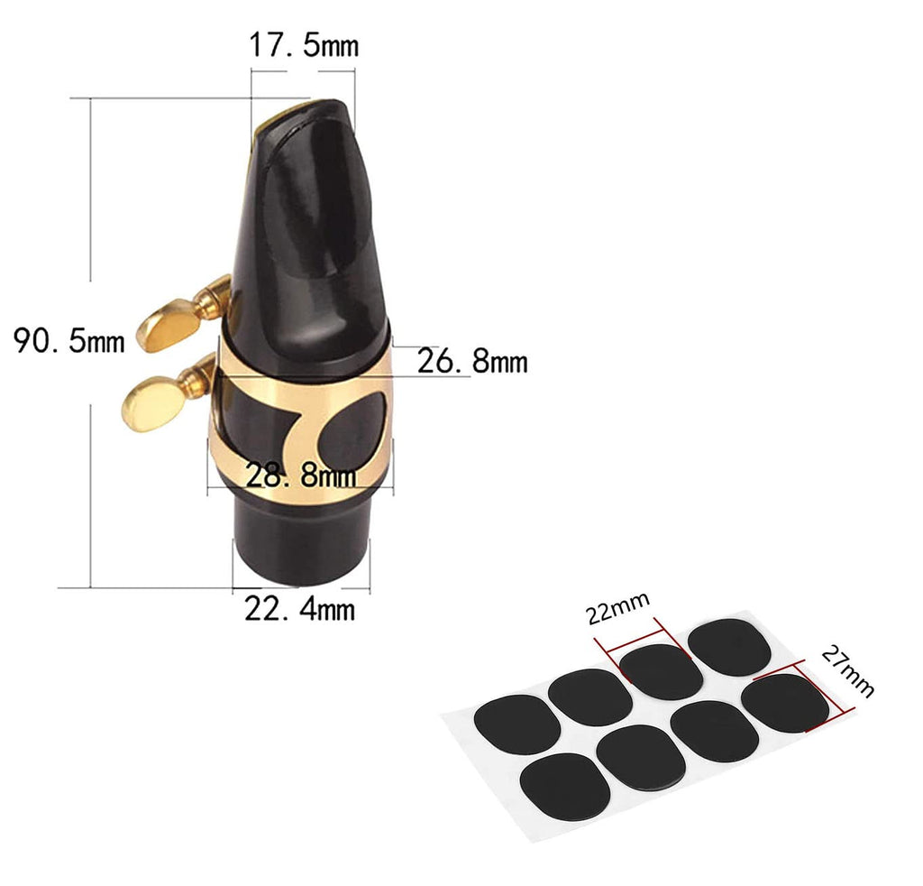 Alto Sax Mouthpiece Kit with Ligature Cap 2.5 Reed H416