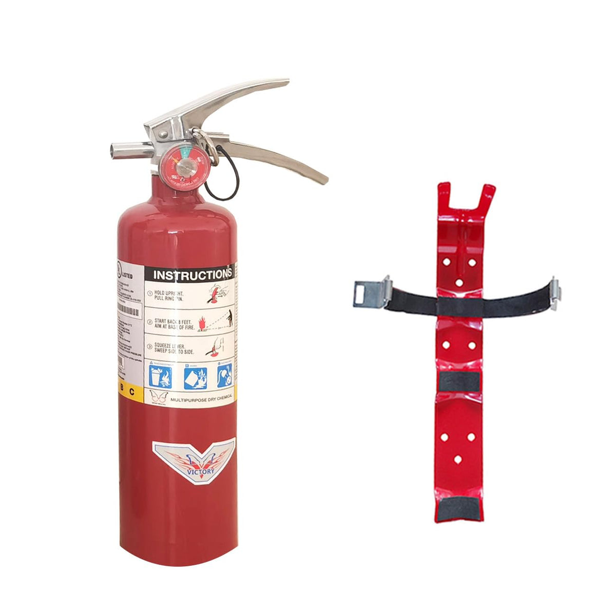 2.5LB ABC Dry Chemical Fire Extinguisher with Wall Bracket R6782