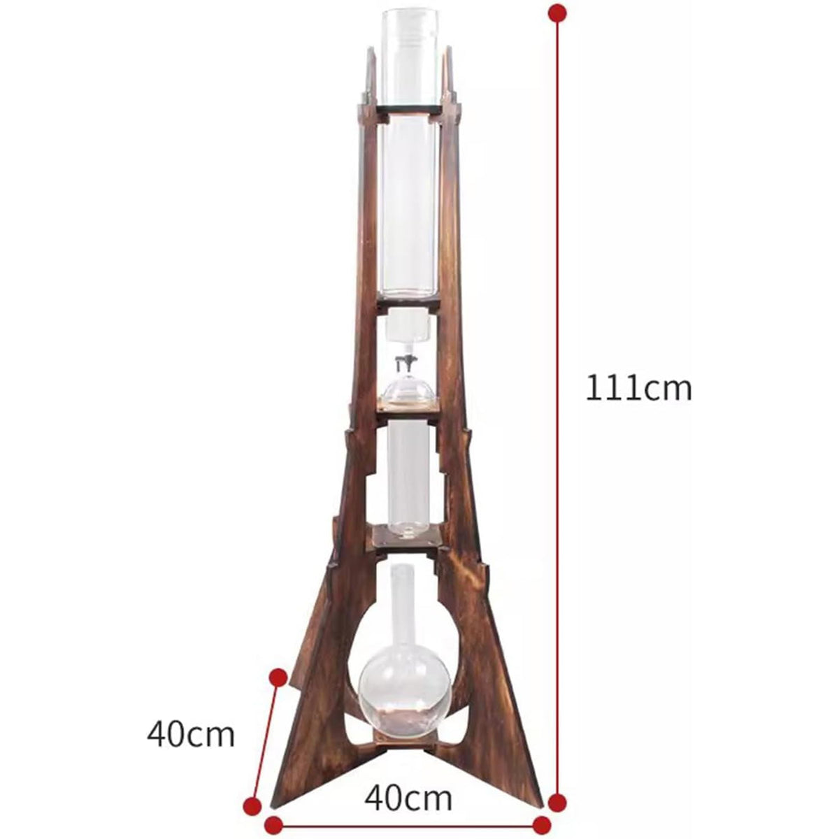 Cold Brew Drip Tower with Stainless Steel Adjustable Valve V4892