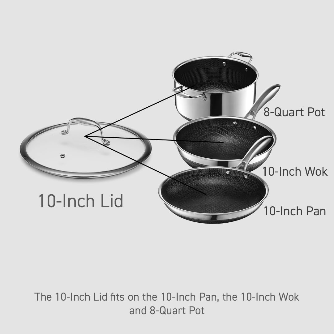 10" Tempered Glass Lid N5196