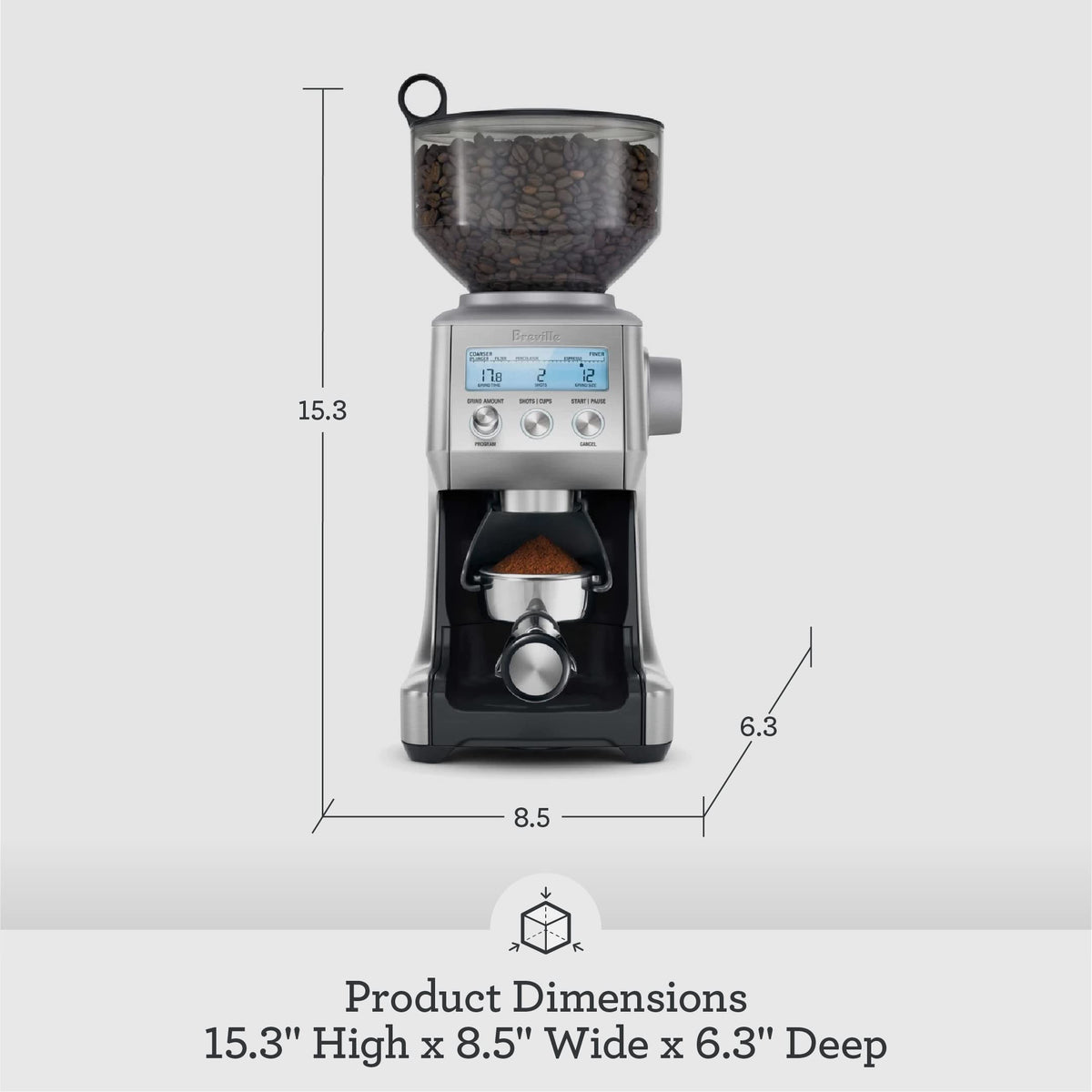 Brushed Stainless Steel Coffee Grinder G90359