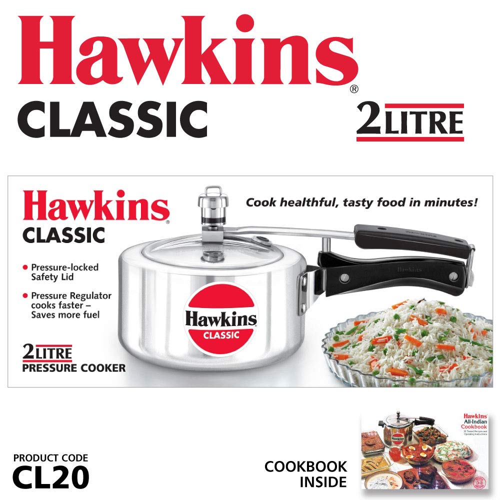 Aluminum 2.0 Litre Pressure Cooker V7531
