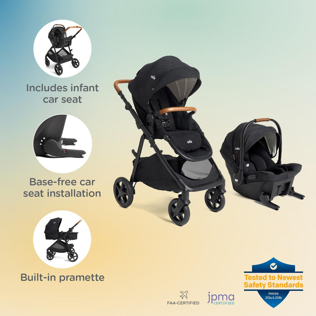 4-in-1 Stroller & Car Seat Travel System E33472