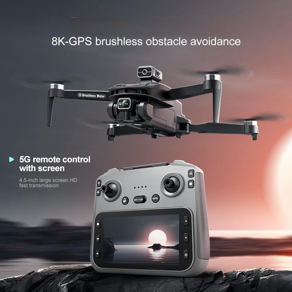 4K Camera GPS Drone with 4.5" LCD Controller K73650
