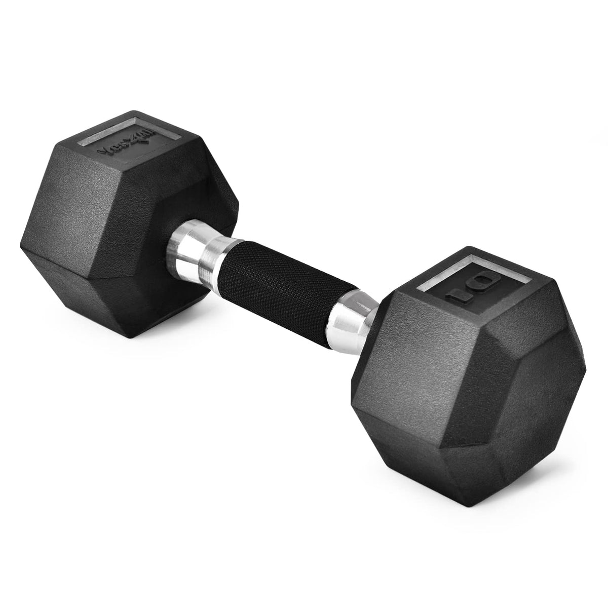 Rubber Grip Encased Hex Dumbbell Hand Weights Anti-Slip B362704