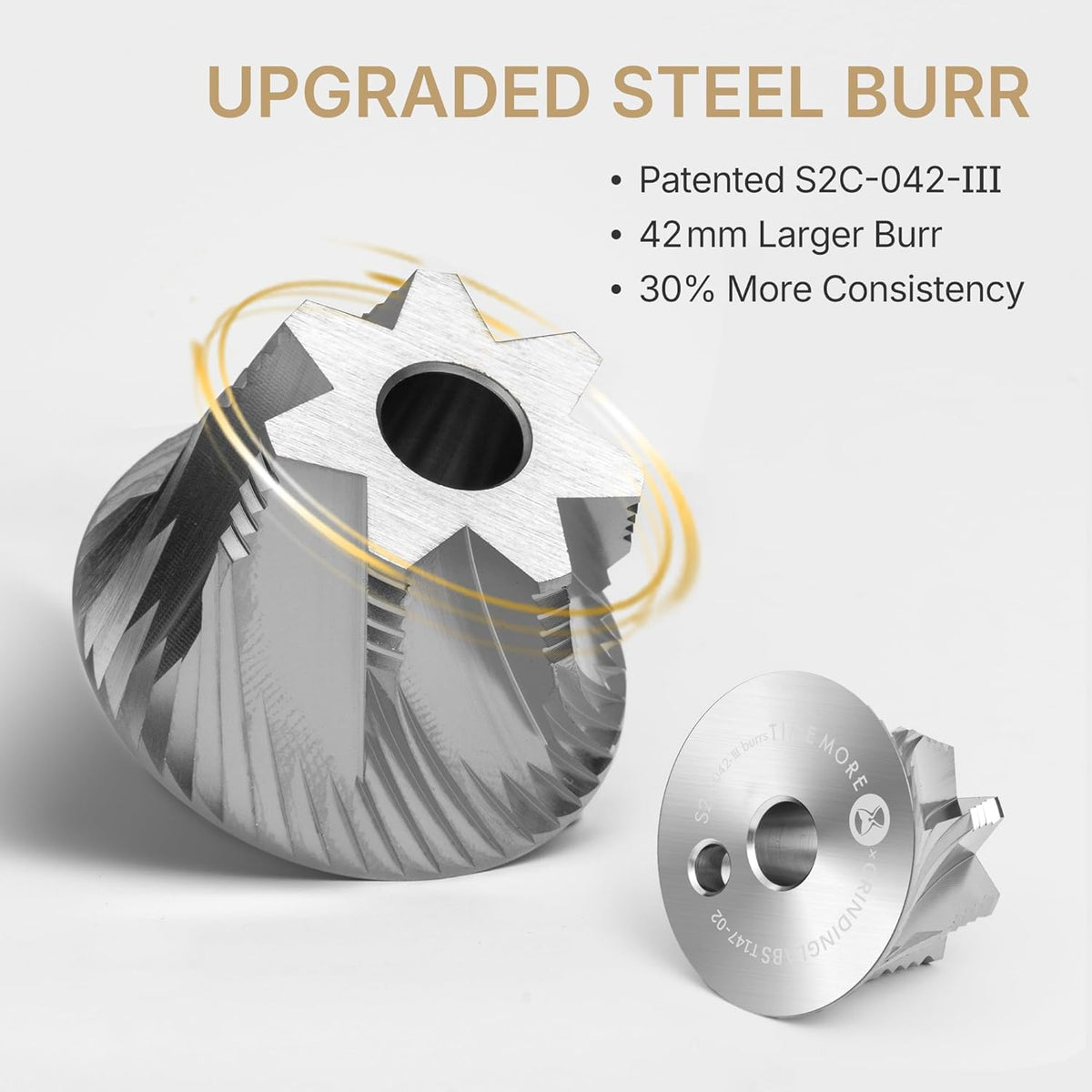 Manual Coffee Grinder with Conical Burr Portable Hand Coffee Grinder R677458