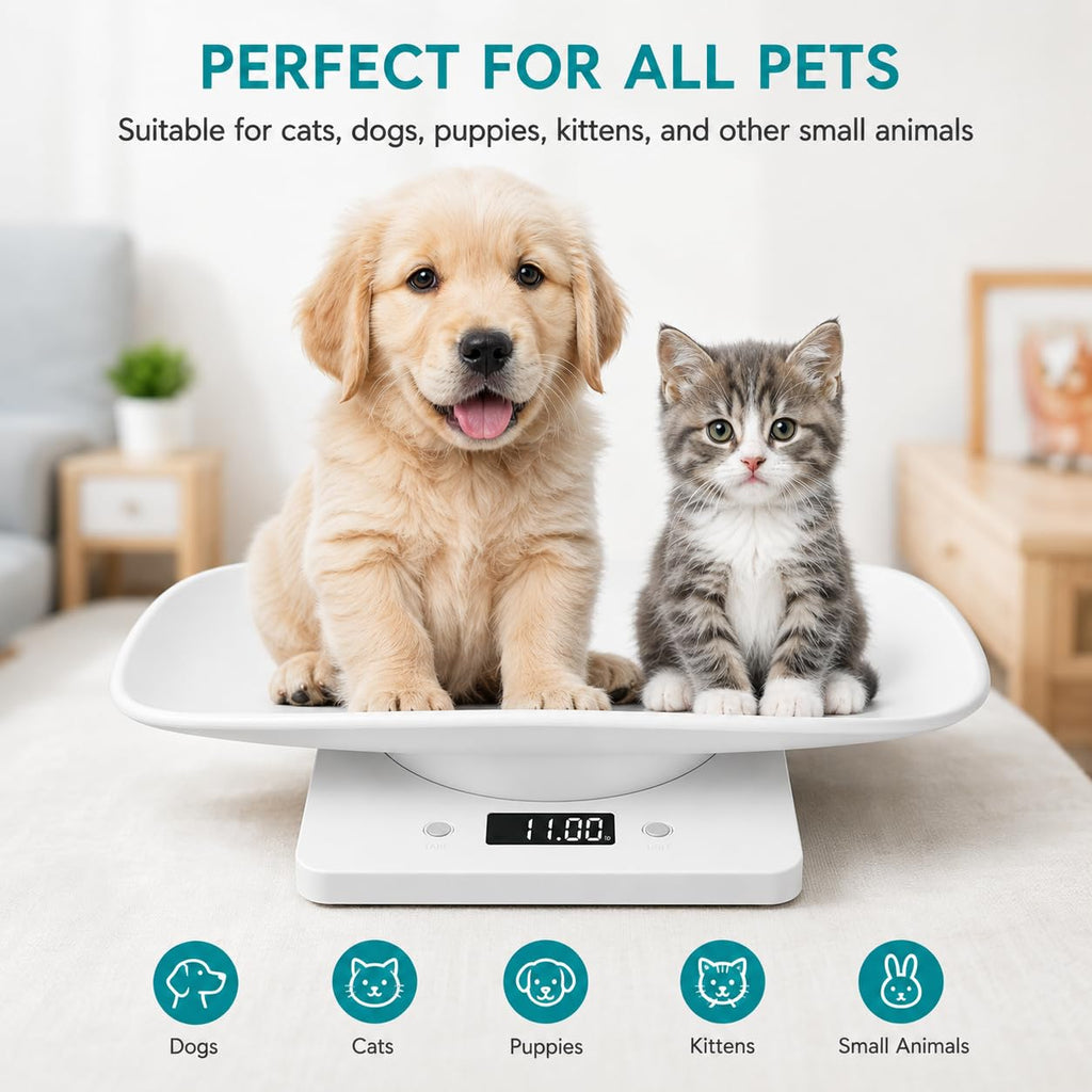 Digital Pet Scale with Removable Tray & Tape Measure G63343