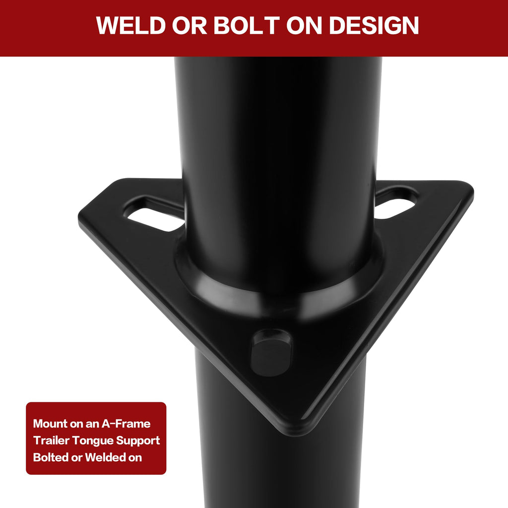 Heavy Duty 5000lbs A-Frame Trailer Jack with 15" Top-Wind Vertical Travel Q6605