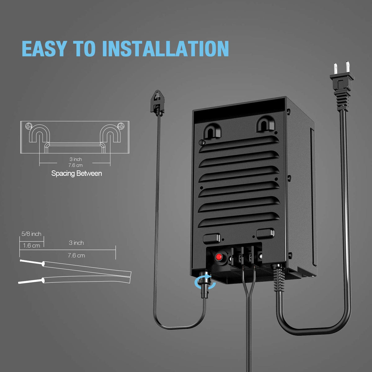200 Watt Low Voltage Transformer with Timer and Photo Eye Sensor V6448