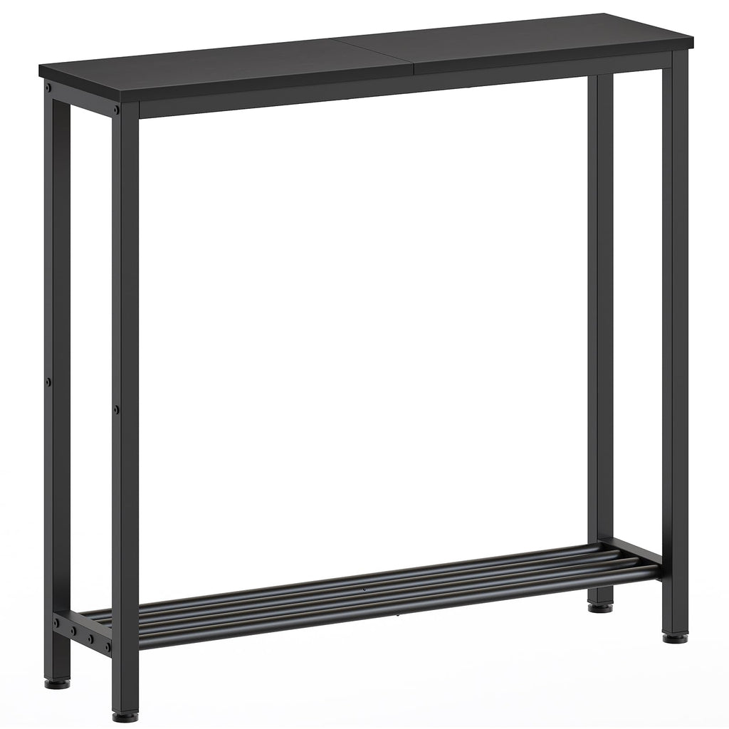 Black 2-Tier Narrow Console Table F78973
