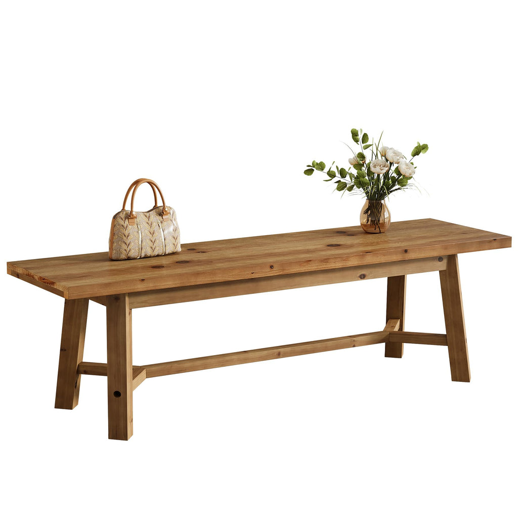 55" Solid Wood Bench S862897