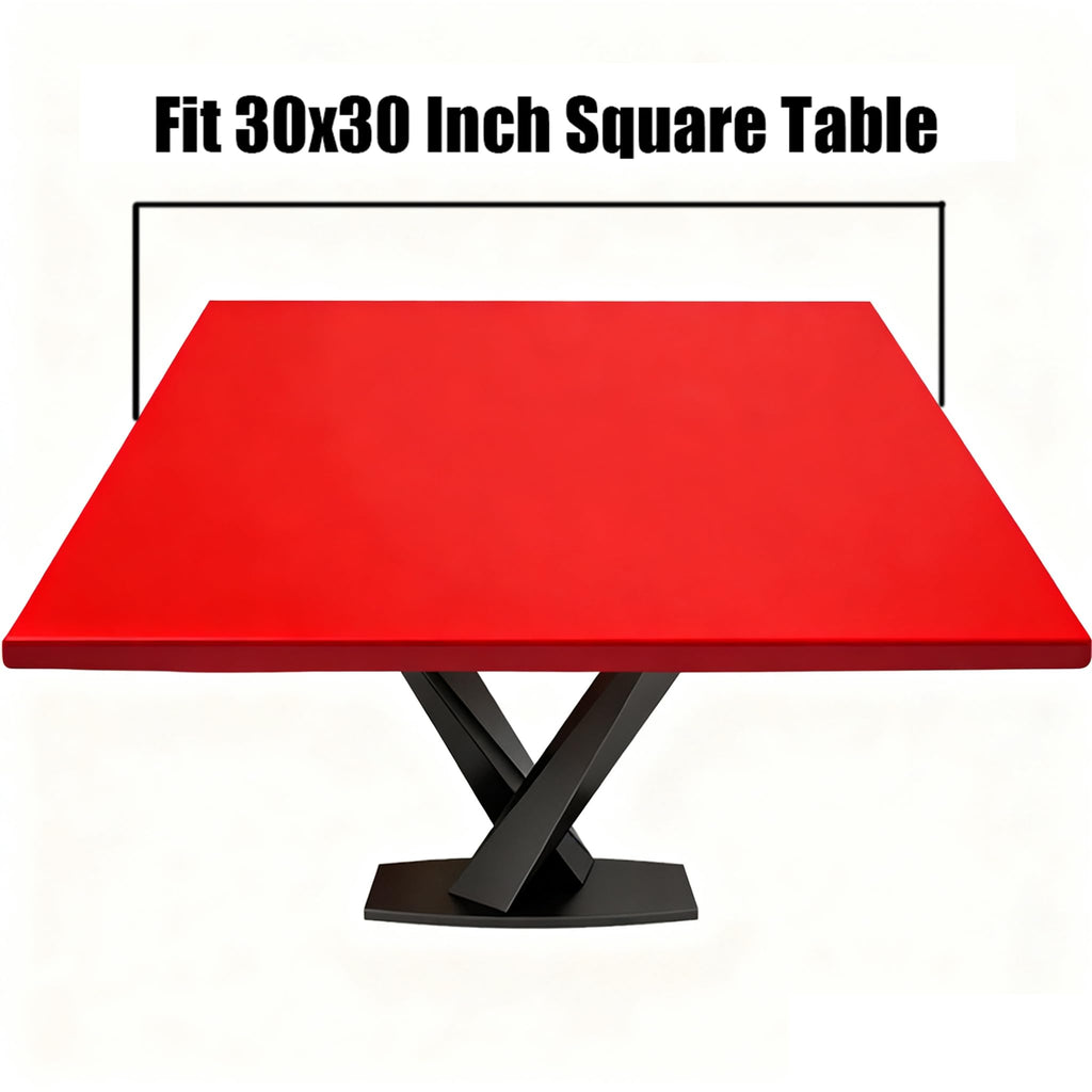 Fitted Square Oval Tablecloth with Elastic Edges 30"x30" P72493