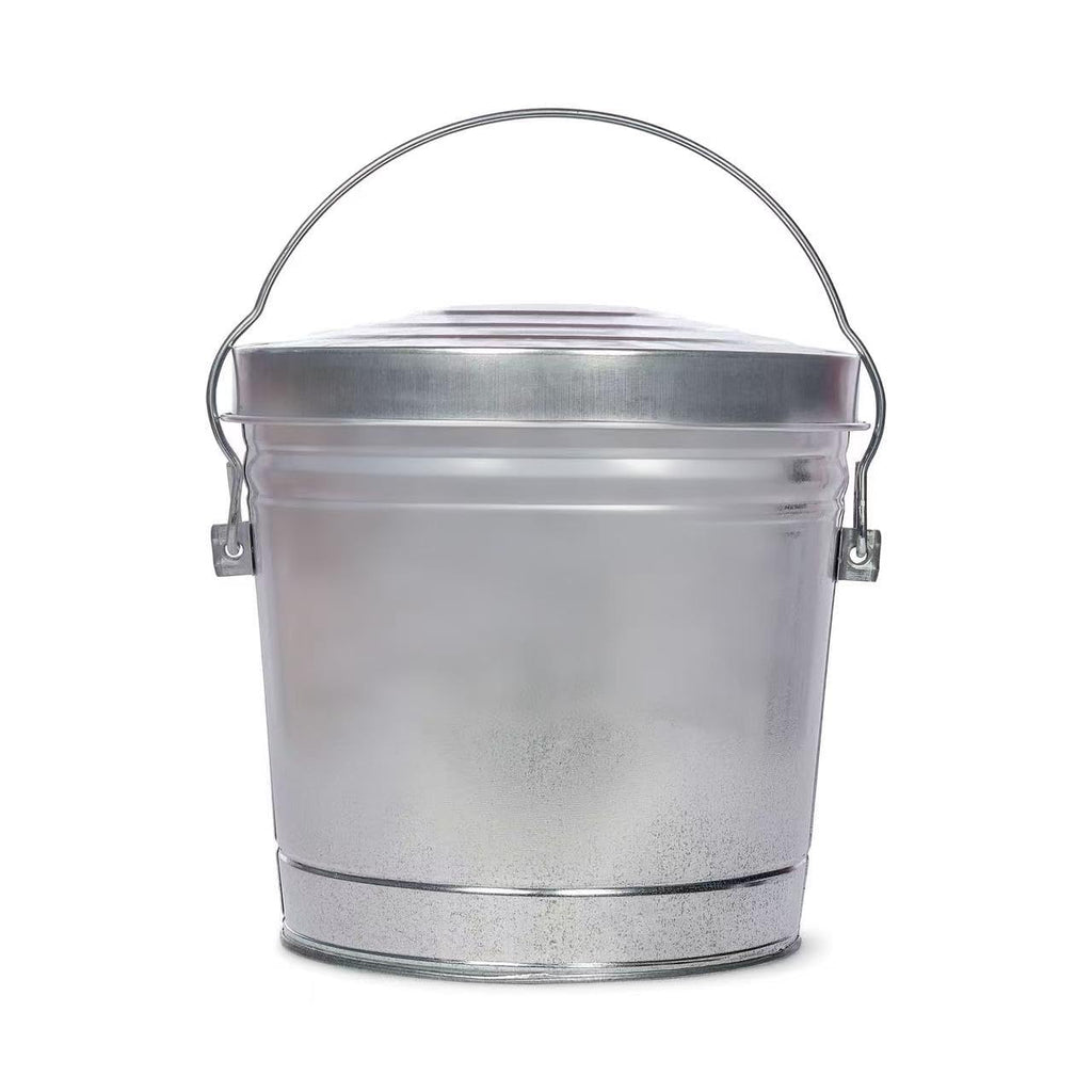 6 Gal Galvanized Steel Can with Locking Lid I9795