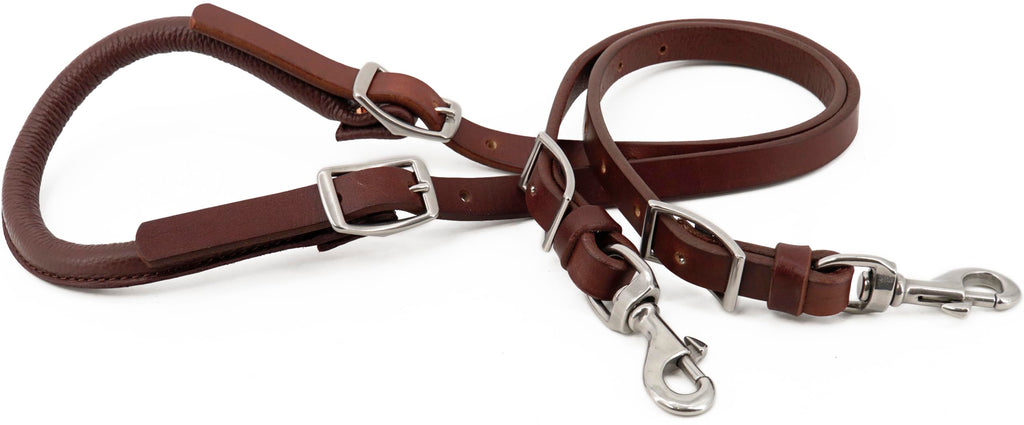 Leather Horse Saddle Crupper Adjustable Double Tail Strap Full Horse Size L7736