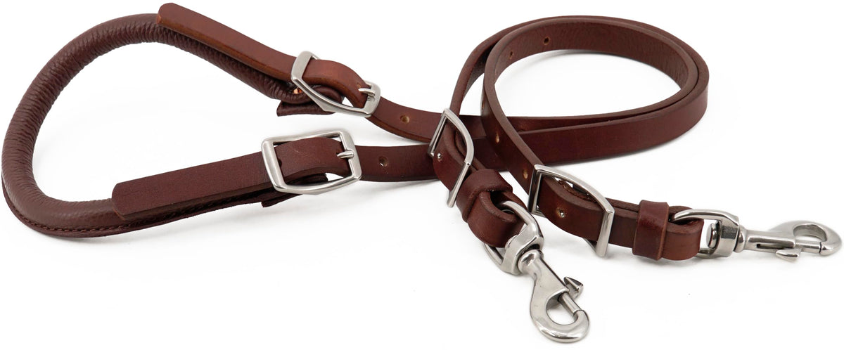 Leather Horse Saddle Crupper Adjustable Double Tail Strap Full Horse Size L7736