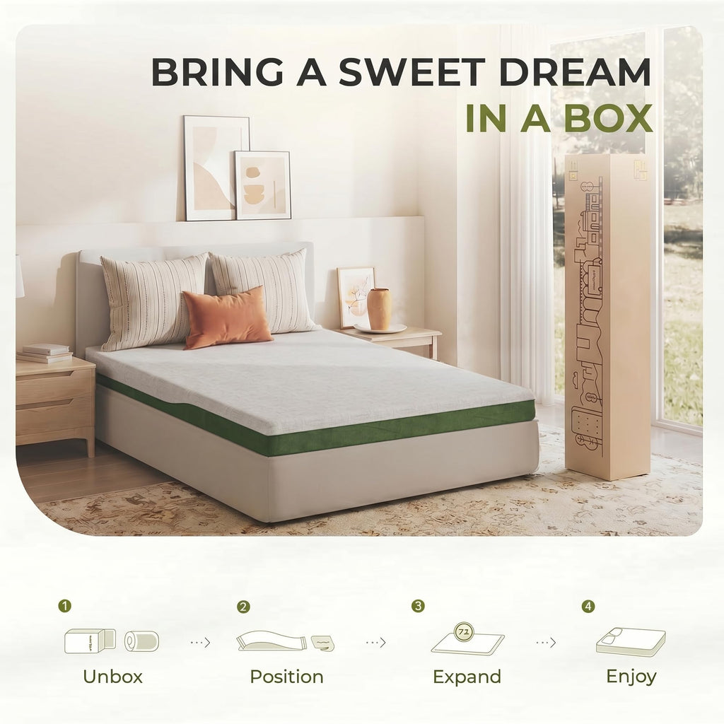 6 Inch Twin Size Cooling Gel Memory Foam Mattress N579