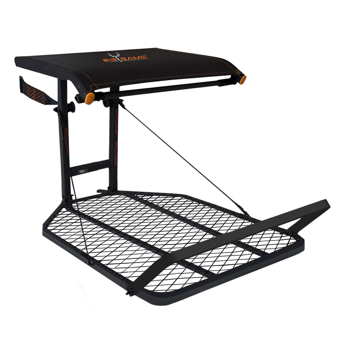 Steel Hang-On Treestand with Flip-Back Seat and Climbing Sticks U9124