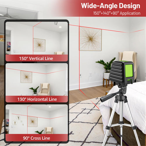 150Ft Red Self Leveling Laser Level with Tripod G450152