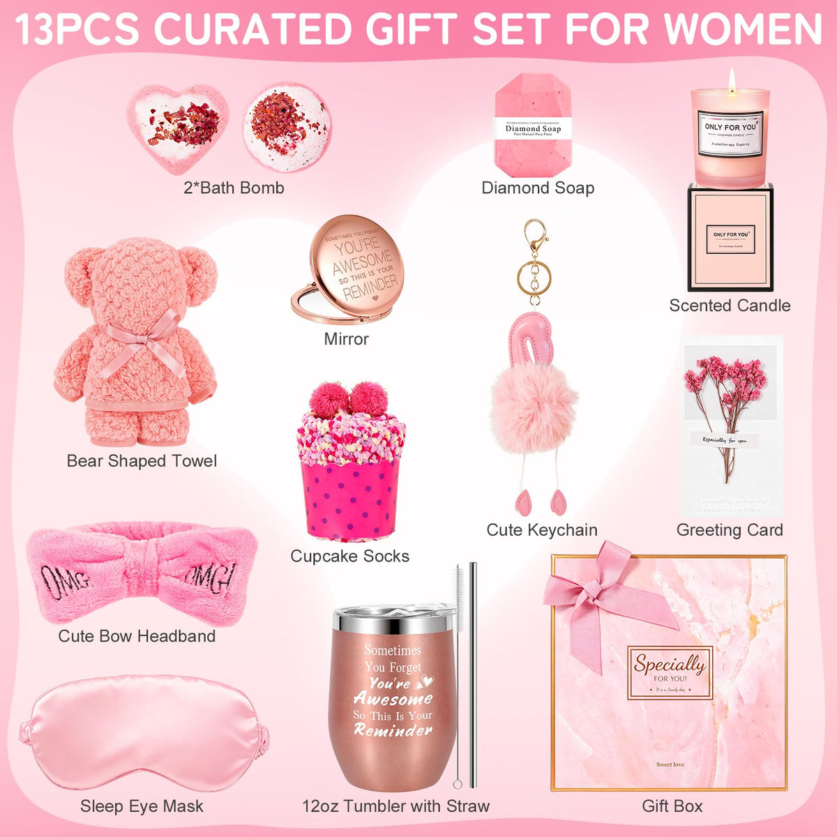 Gifts Basket for Women 13 Items Q547921
