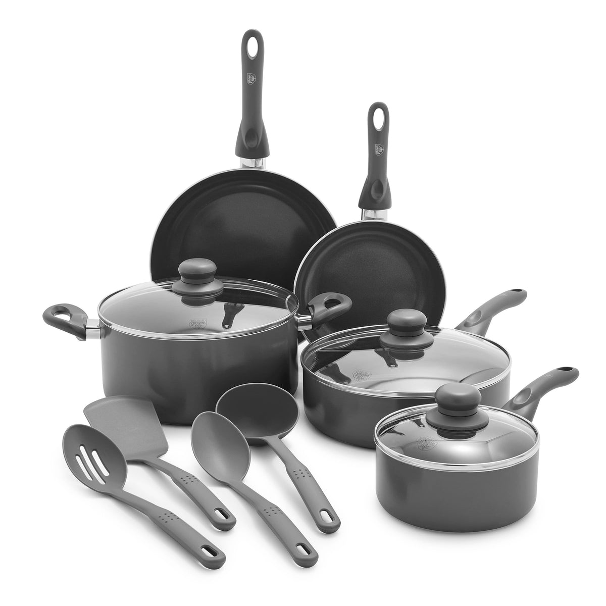 12 Piece Ceramic Nonstick Cookware Set Z855934