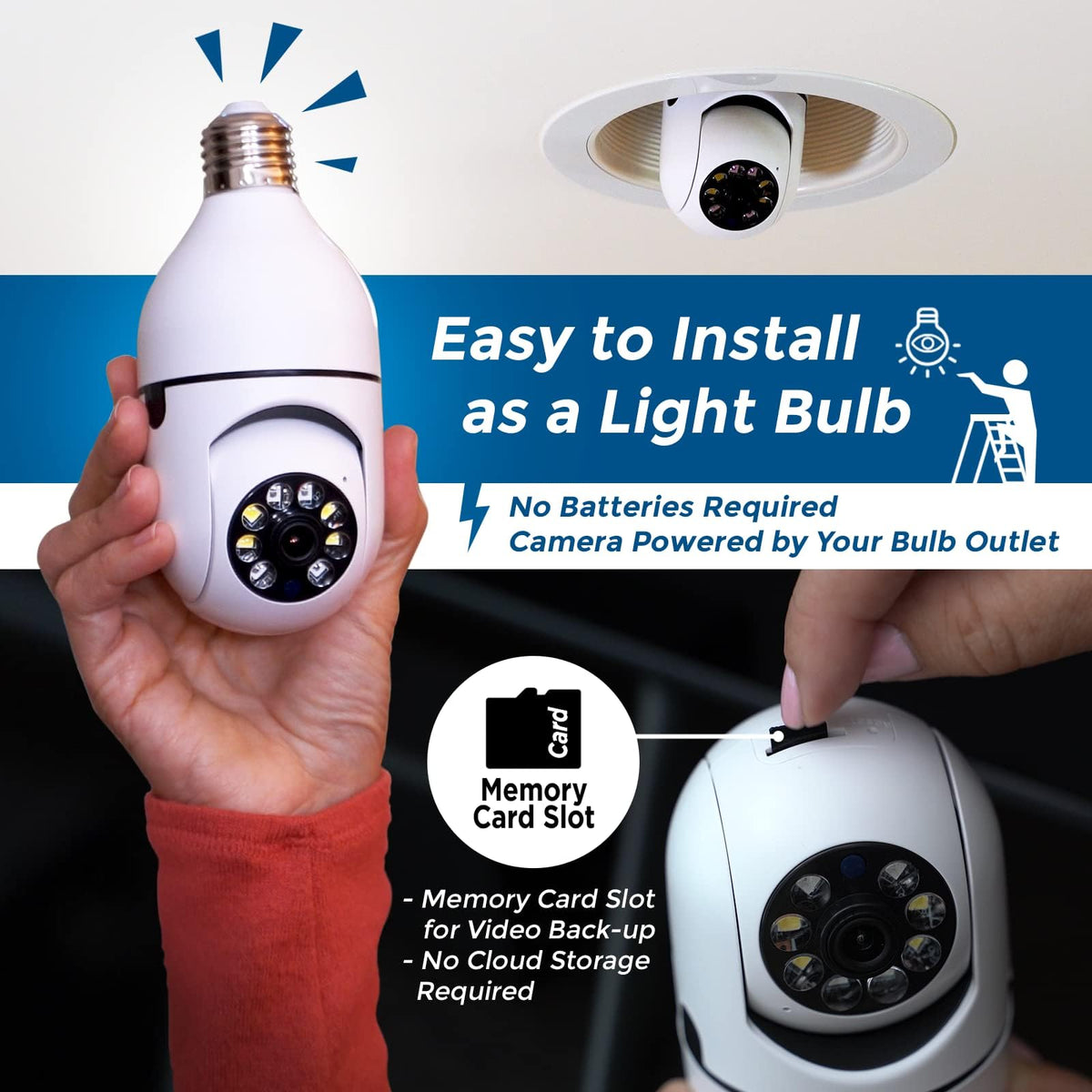 1080P HD WiFi Security Camera with Night Vision X861688
