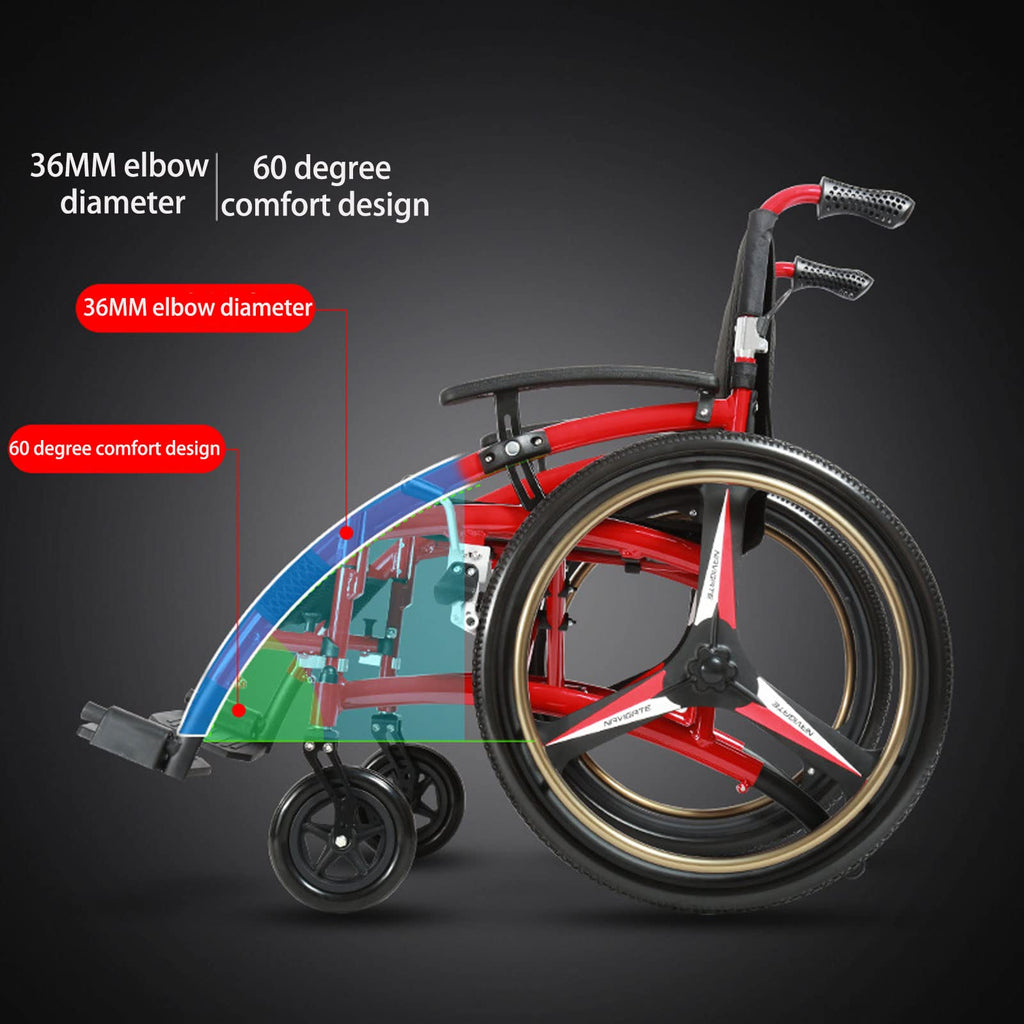 Folding Transport Wheelchair with Detachable Full Arms and Elevating Leg Rest O99879