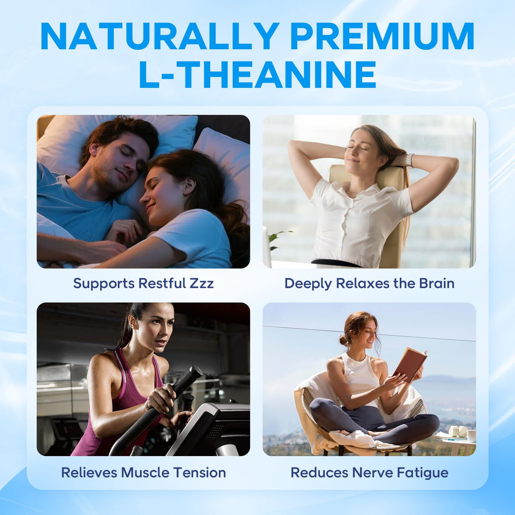 L-Theanine Gummies with Ashwagandha, GABA, 5-HTP, Magnesium Glycinate, Raspberry, 60 Count A52164