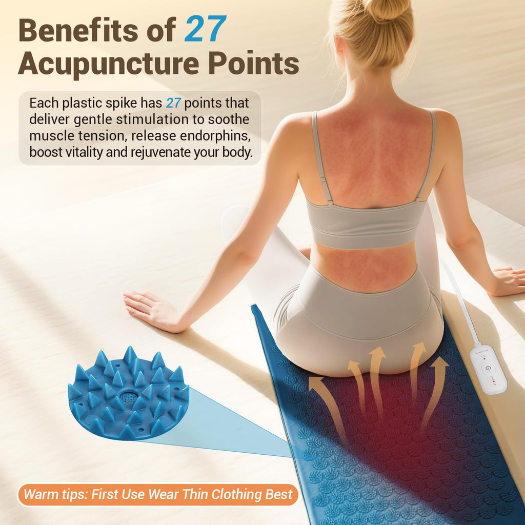 Heated Acupressure Mat 17"x33" Z579696