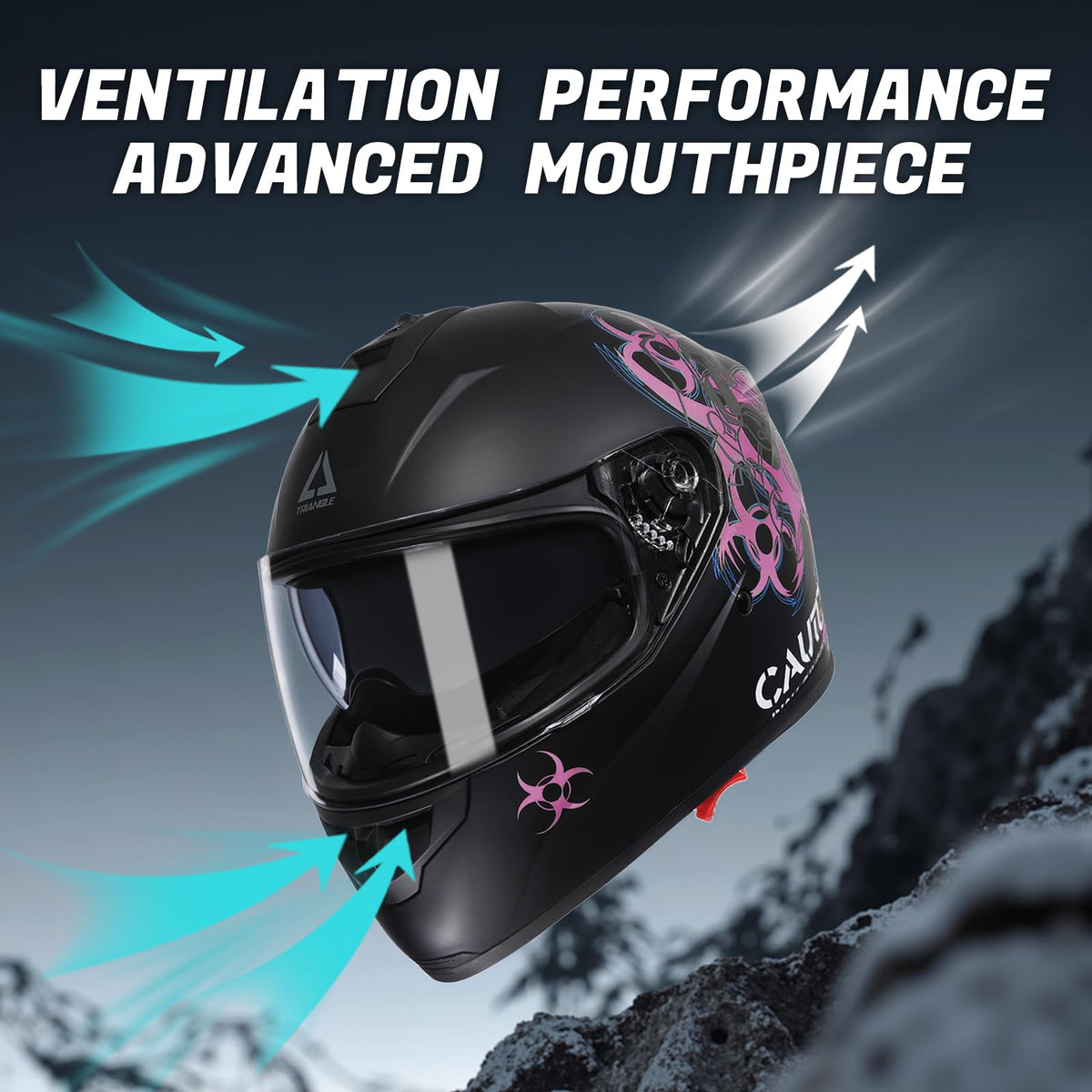 Full Face Dual Visor Motorcycle Helmet A1130