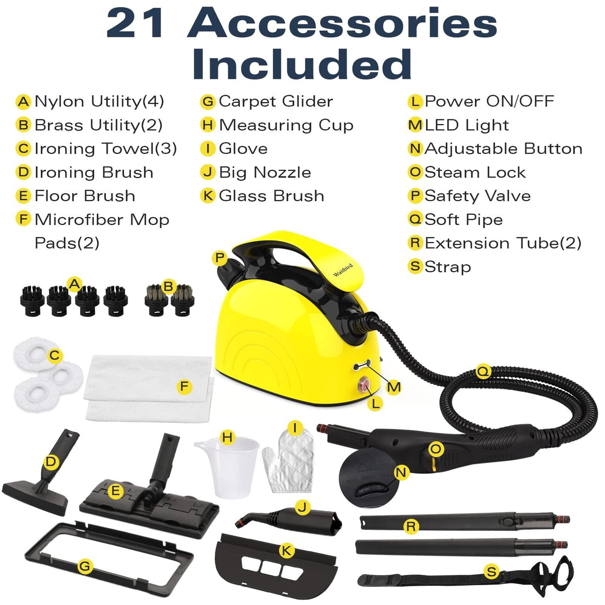 4.5 Bar 300°F Steam Cleaner B822633