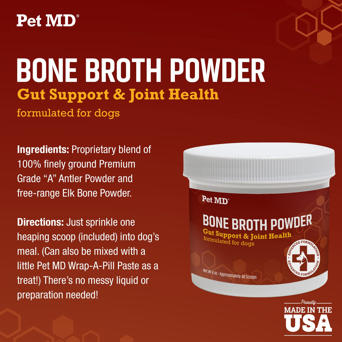Bone Broth Powder & Wrap A Pill Cheese + Bacon Flavor H251594