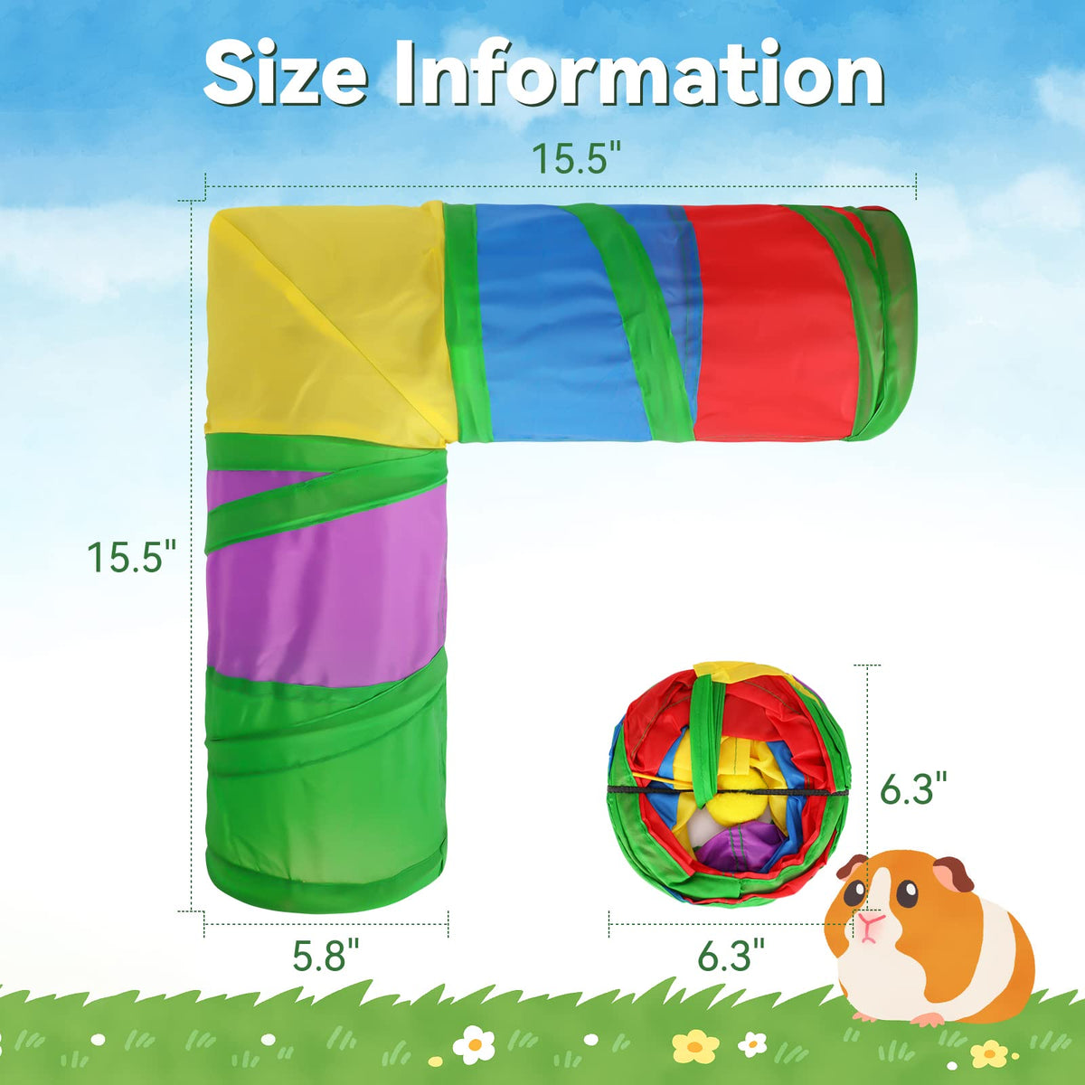 Guinea Pig Tunnels and Tubes Collapsible J619