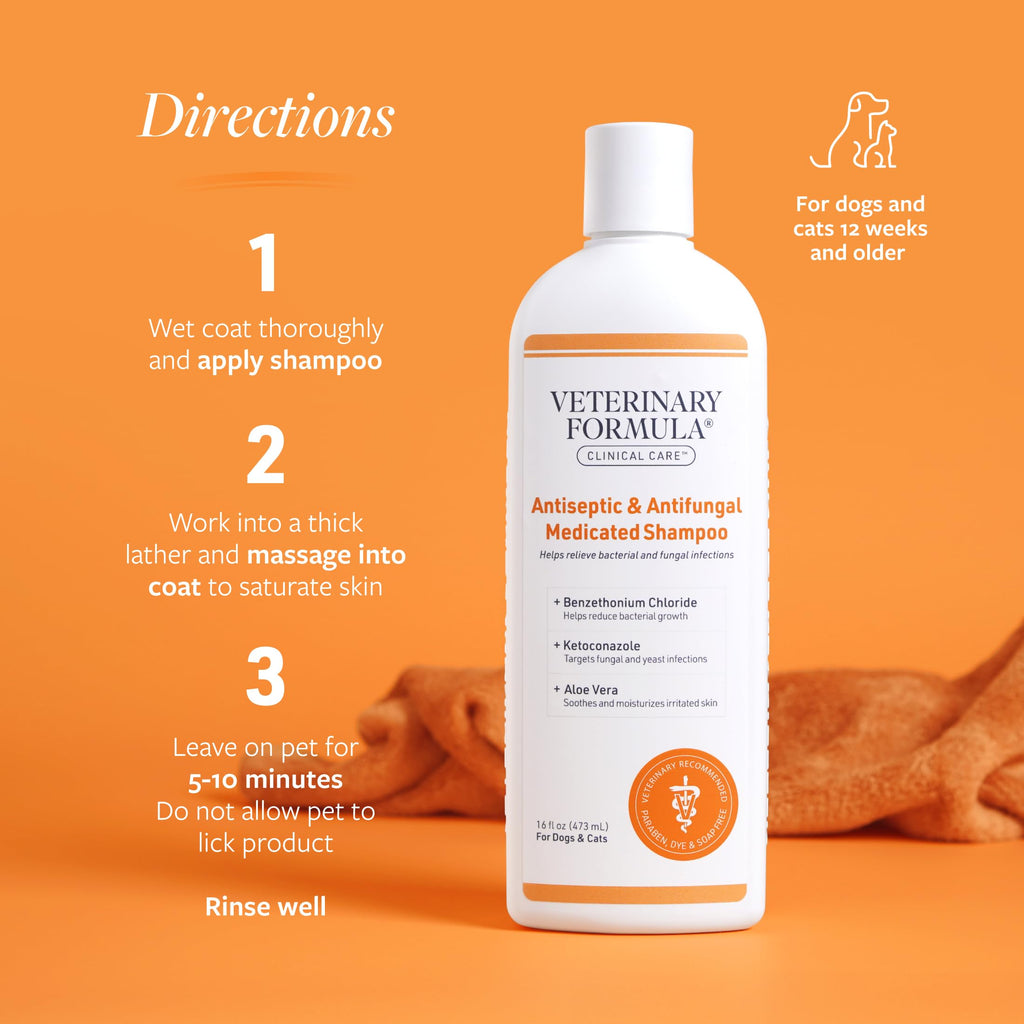 Antiseptic & Antifungal Shampoo, 16 oz X40413