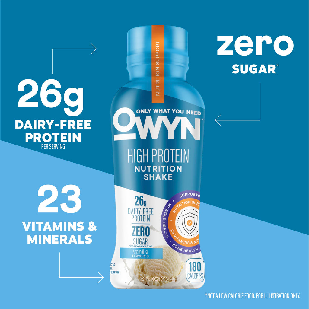 26g High Protein Shake, Vanilla Flavored, 12 Ct J593