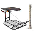 Steel Hang-On Treestand with Flip-Back Seat and Climbing Sticks U9124