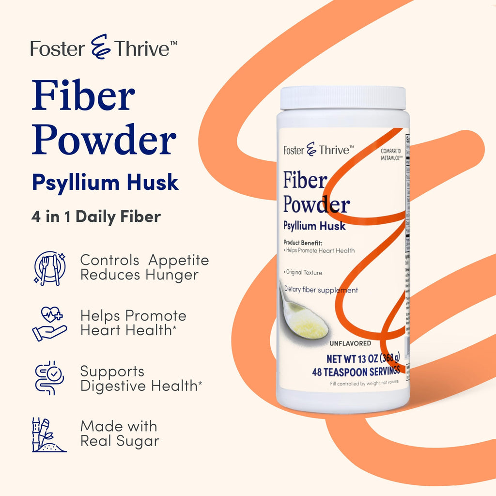 Psyllium Husk Powder Supplement 4-in-1 Fiber S6813
