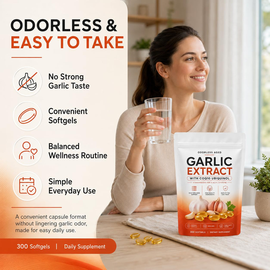 7500mg Odorless Aged Garlic Extract Softgels S505762