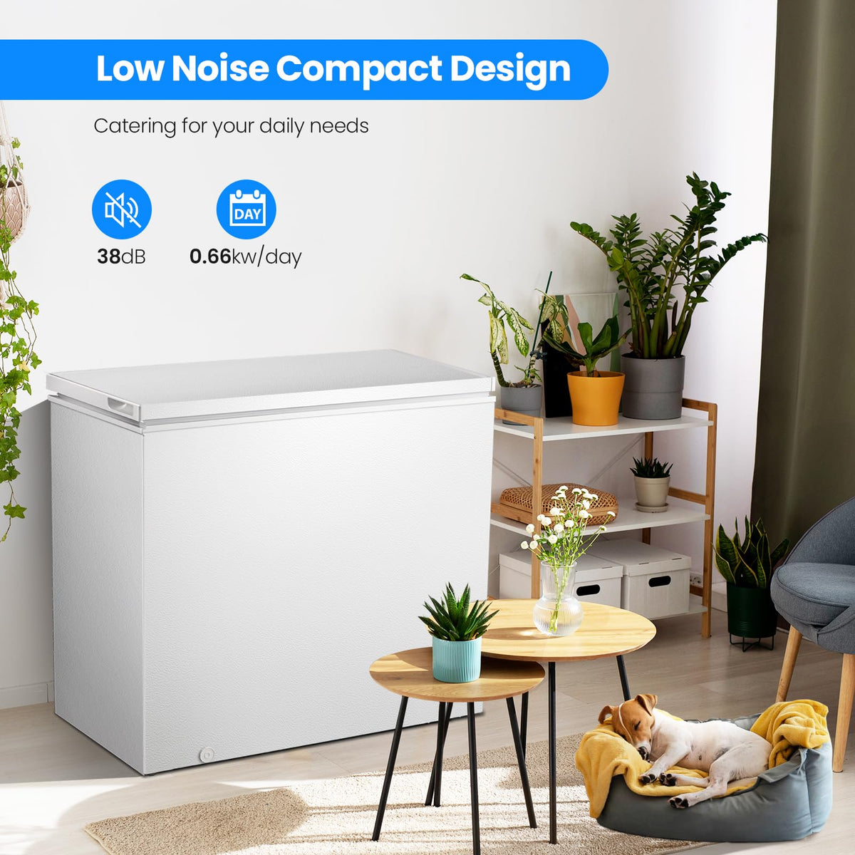 7.0 Cubic Feet White Chest Freezer T57614