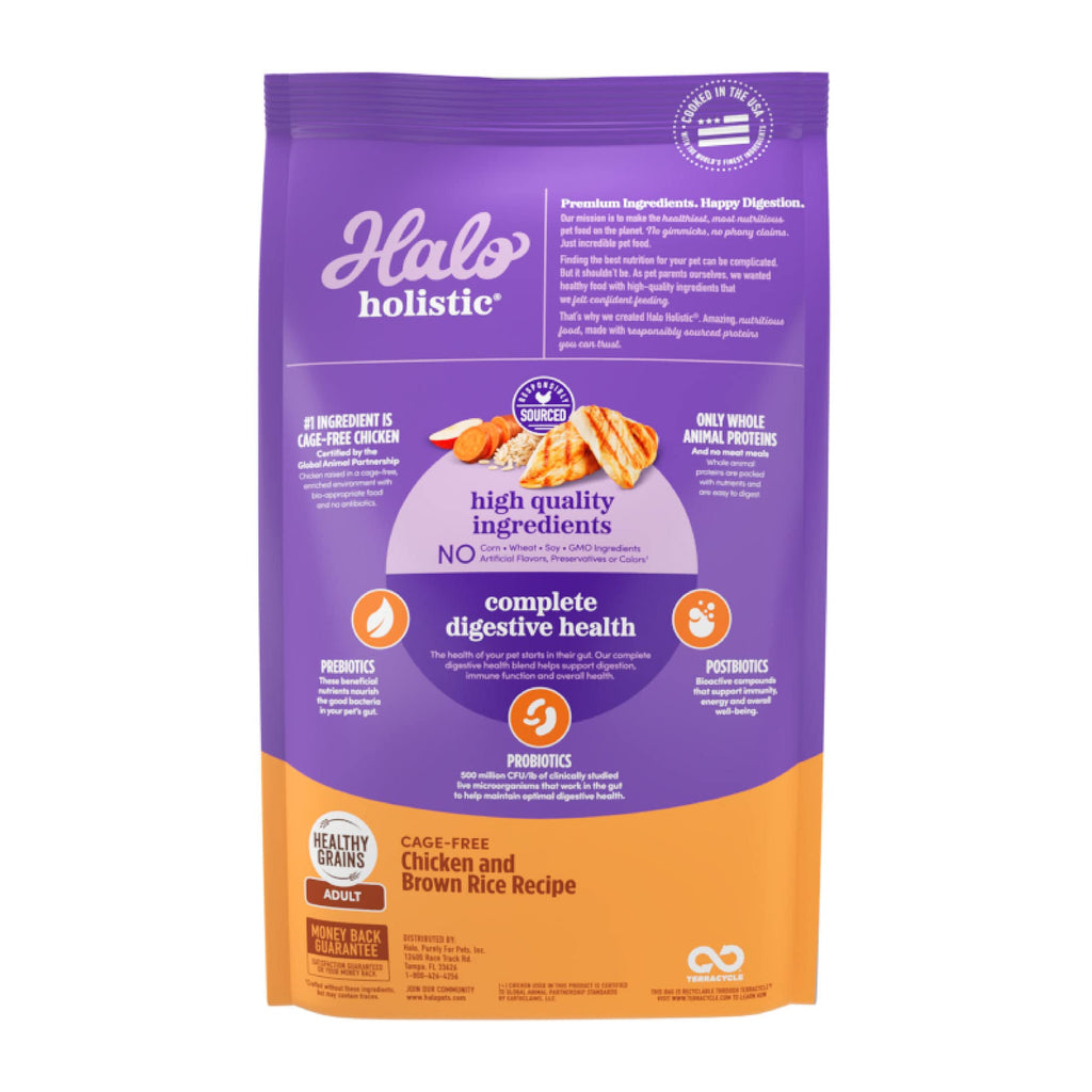 Dry Dog Food, Cage-Free Chicken & Brown Rice Recipe, 21 lb X618