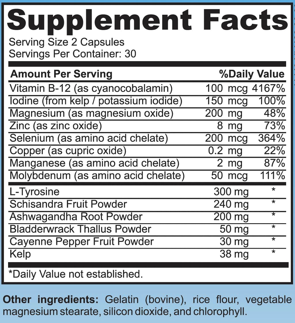Thyroid Support Supplement Capsules T607359