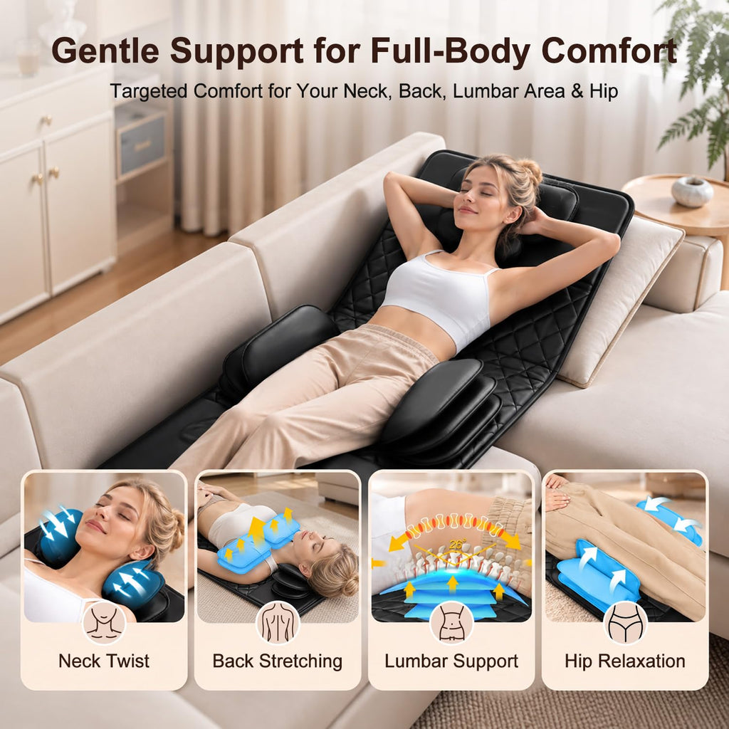 Foldable Full Body Massage Mat with Heat V506291