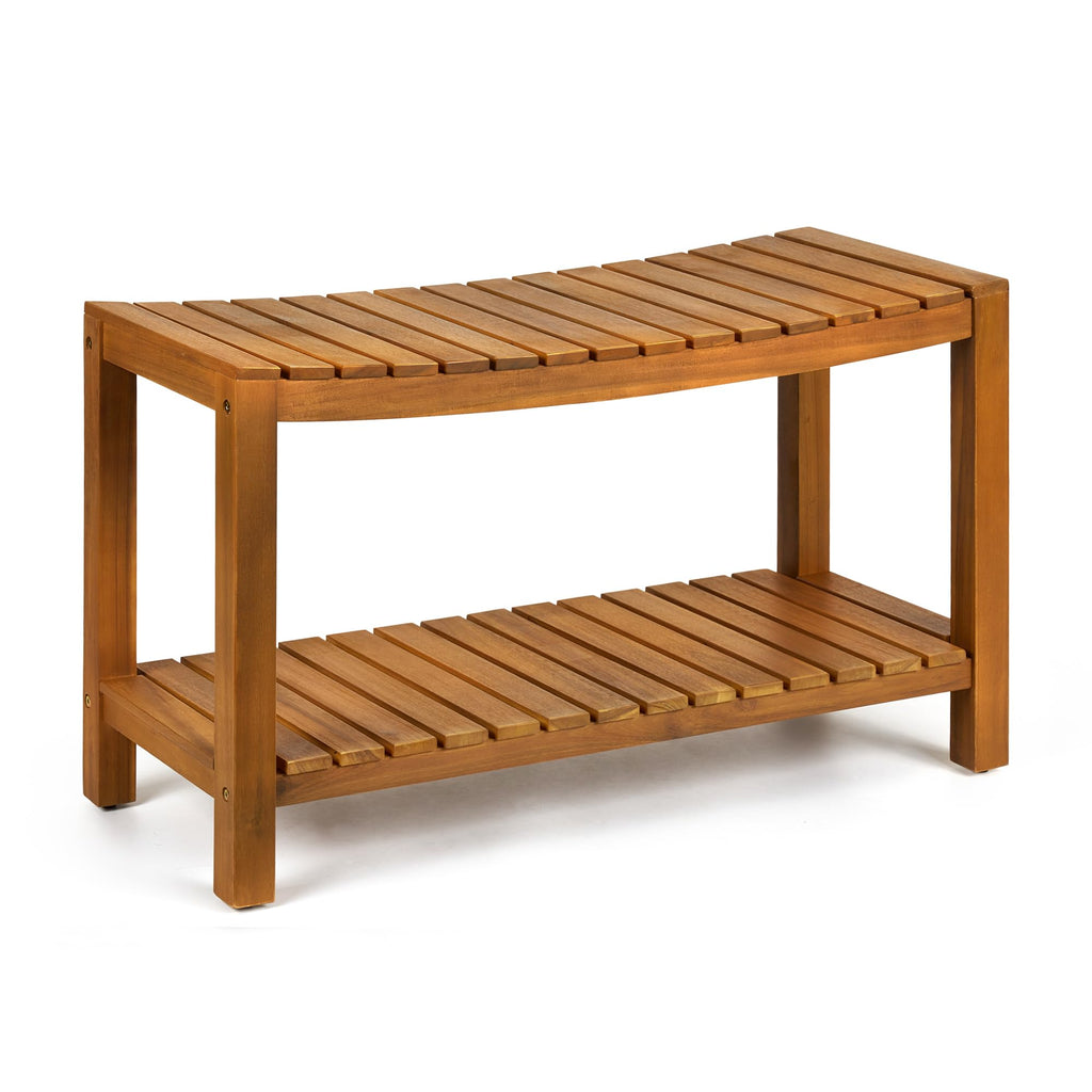 32" Solid Wood Teak Shower Bench G33590