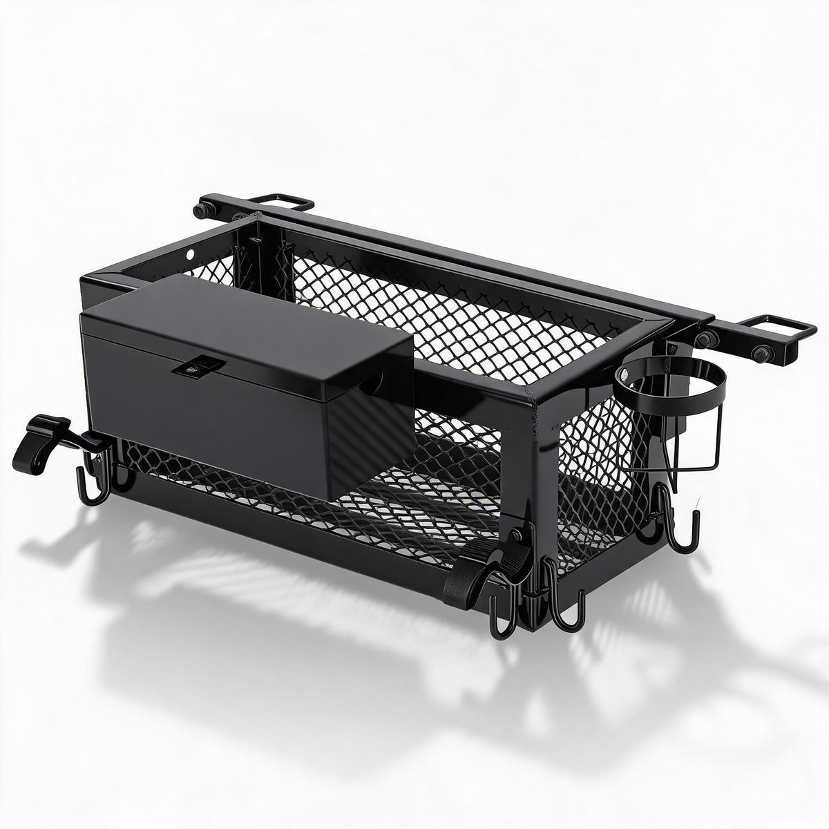 Black Tractor Tool Box Basket Attachment W912