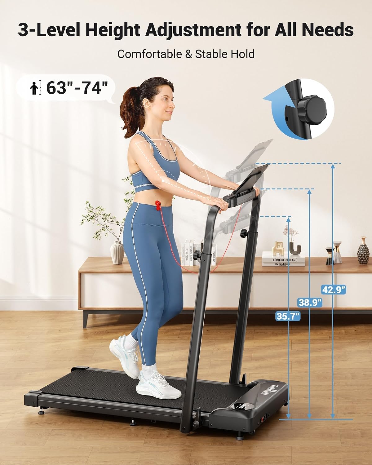 2 in 1 Under Desk Portable Treadmill U7622