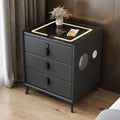 Smart LED Nightstand with Wireless Charging and Fingerprint Lock W43618