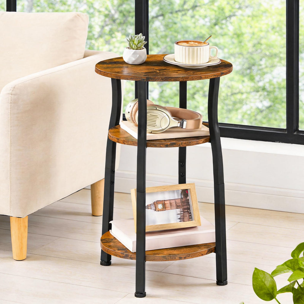 Small Round 3-Tier Storage Side Table K380