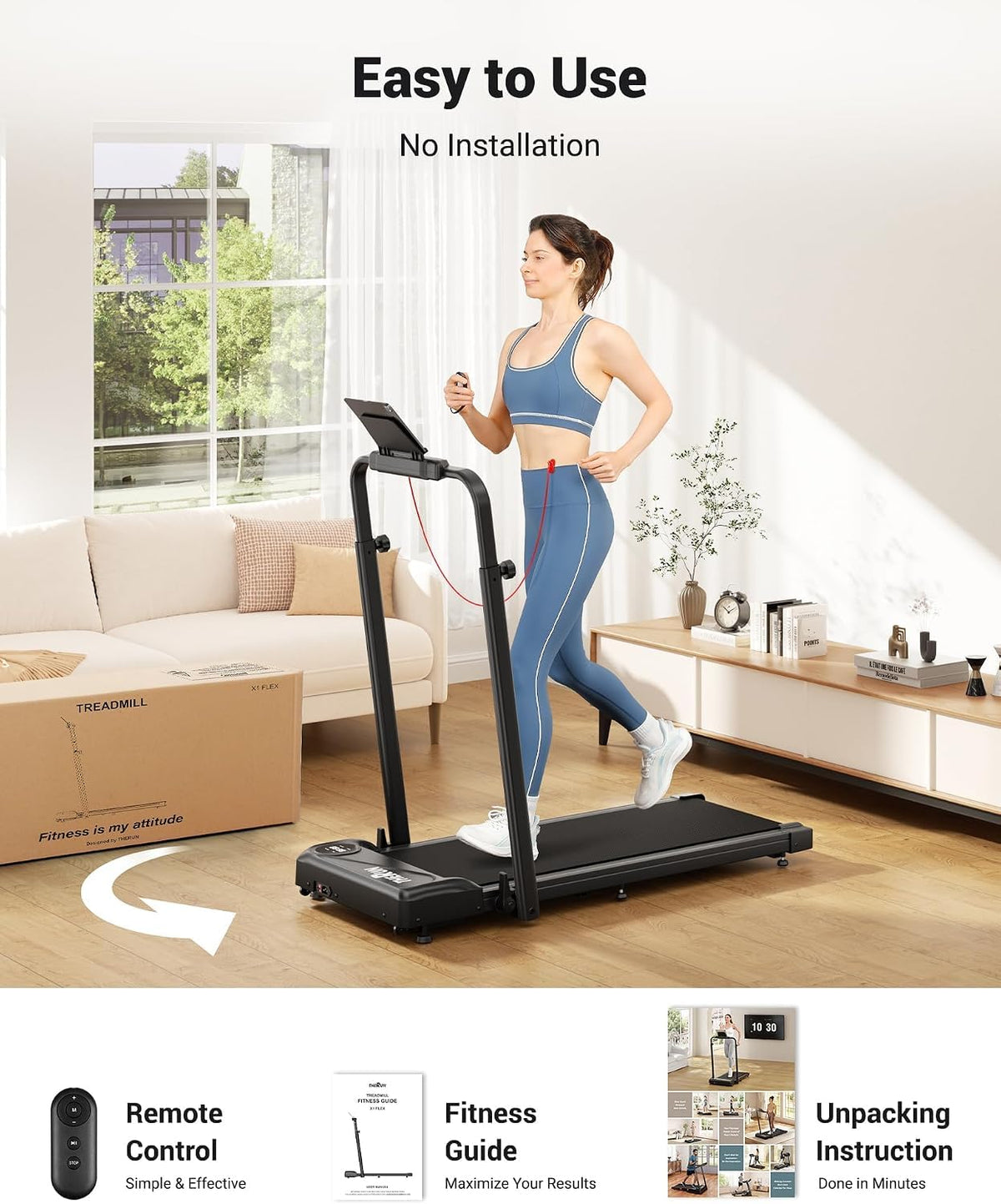 2 in 1 Under Desk Portable Treadmill U7622